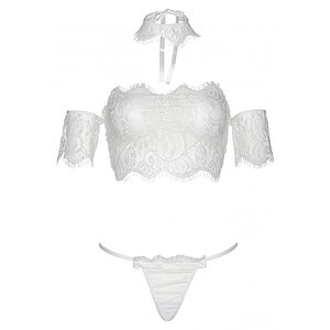 Set Leg Avenue Skyla Alb pe Denysa.ro