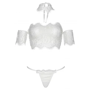 Set Leg Avenue Skyla Alb pe Denysa.ro