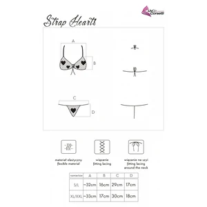 Set LivCo Strap Hearts Roșu S-L