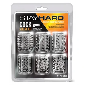Set Manșoane Penis Stay Hard Transparent