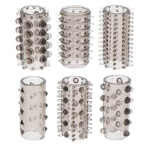 Mansoane Texturate Pentru Sex Placut Penis Sleeve Cu Striatii Pentru Clitoris
