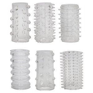Set Manșoane Red Roses 6buc Transparent pe Denysa.ro