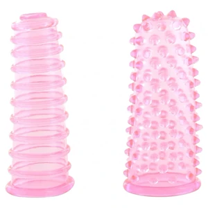Set Manșon Deget Soft And Bumpy Roz pe Denysa.ro