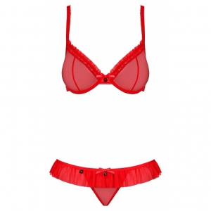 Set Obsessive 827-SET Roșu S-M