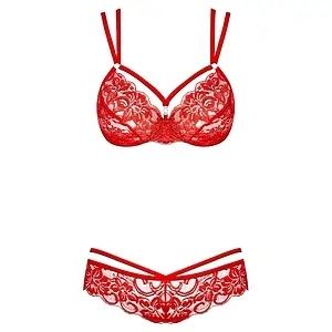 Set Obsessive 860-SET Rosu L-XL