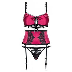 Set Obsessive 861-SEG Fuchsia L-XL