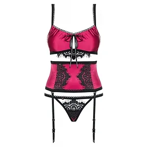 Set Obsessive 861-SEG Fuchsia L-XL