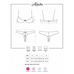 Set Obsessive Alabastra Roșu 2XL