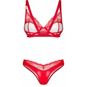 Set Obsessive Aliosa 2 Piese Roșu S-M