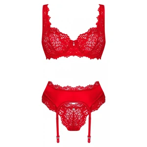 Set Obsessive Amor Cherris 3 Piese Roșu pe Denysa.ro