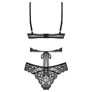 Set Obsessive Blomentis 2 Piese Negru XS-S