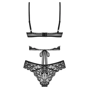 Set Obsessive Blomentis 2 Piese Negru XL-2XL