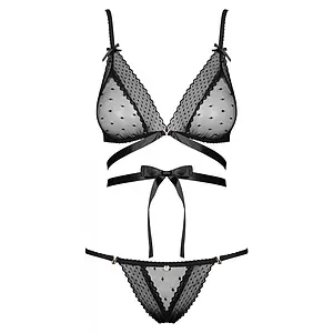 Set Obsessive Bowessa Negru S-M