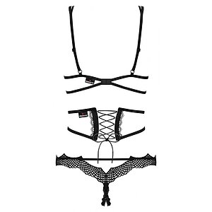Set Obsessive Bravele Negru L-XL