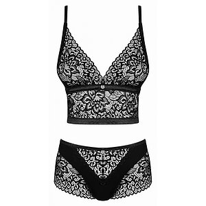Set Obsessive Cecilla Negru 2XL