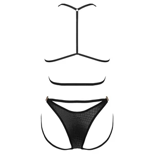 Set Obsessive Cobra Nive Negru L-XL