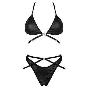 Set Obsessive Cobra Nive Negru S-M