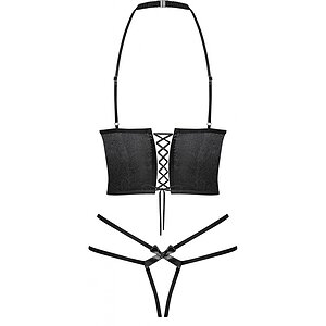 Set Obsessive Delishya Negru L-XL