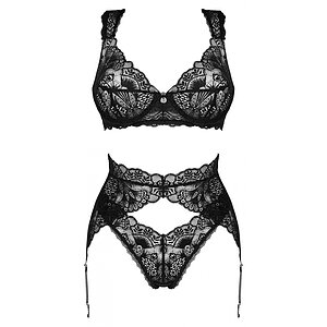 Set Obsessive Donna Dream 3 Piese Negru pe Denysa.ro