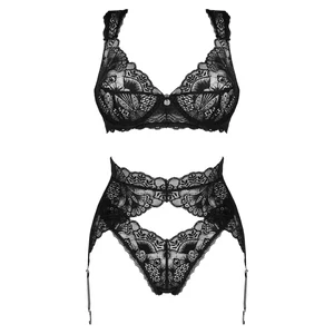 Set Obsessive Donna Dream 3 Piese Negru Set Obsessive Donna Dream 3 Piese Negru pe Denysa.ro