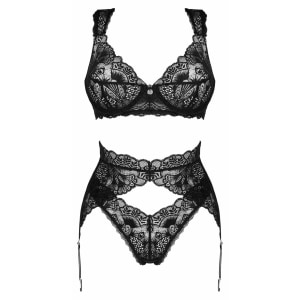 Set Obsessive Donna Dream 3 Piese Negru Set Obsessive Donna Dream 3 Piese Negru pe Denysa.ro