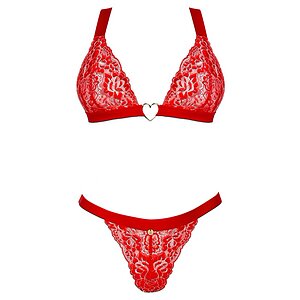 Set Obsessive Elianes 2 Piese Roșu XS-S
