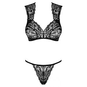 Set Obsessive Elisetta Negru L-XL