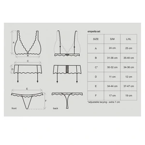 Set Obsessive Emperita Negru S-M