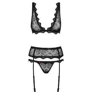 Set Obsessive Emperita Negru S-M