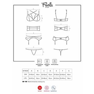 Set Obsessive Frivolla Negru S-M