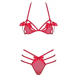 Set Obsessive Giftella Rosu L-XL