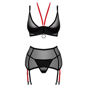 Set Obsessive Glandez 3 Piese Negru XL-2XL