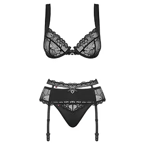 Set Obsessive Heartina Negru L-XL