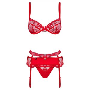 Set Obsessive Heartina Roșu pe Denysa.ro