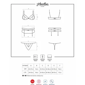 Set Obsessive Heartina Roșu S-M