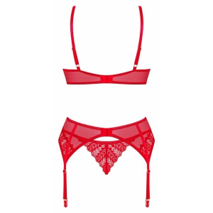 Set Obsessive Ingridia 3 Piese Roșu XS-S