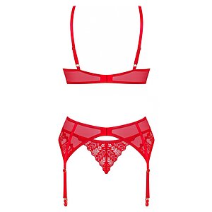 Set Obsessive Ingridia 3 Piese Roșu XS-S
