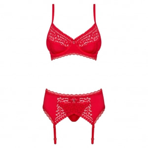Set Obsessive Jolierose Roșu pe Denysa.ro