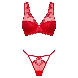 Set Obsessive Lonesia Rosu L-XL