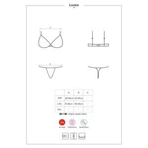 Set Obsessive Luvae Negru S-M