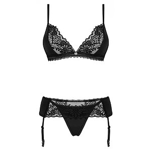 Set Obsessive Maderris 3 Piese Negru XS-S