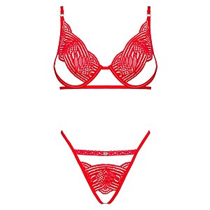 Set Obsessive Mellania Roșu L-XL