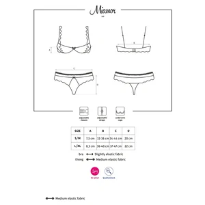 Set Obsessive Miamor Negru L-XL