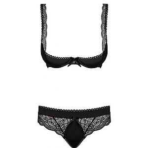 Set Obsessive Miamor Negru L-XL