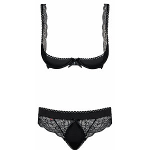 Sex Shop Reducere Set Obsessive Miamor Negru S-M