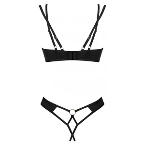 Set Obsessive Nesari Decupat 2 Piese Negru XS-S