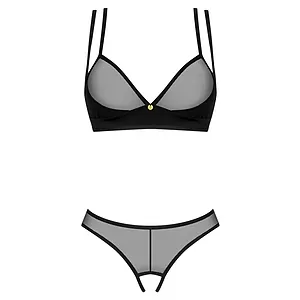 Set Obsessive Nesari Decupat 2 Piese Negru XL-2XL