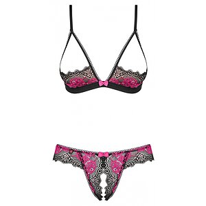 Set Obsessive Open Tulia Negru pe Denysa.ro