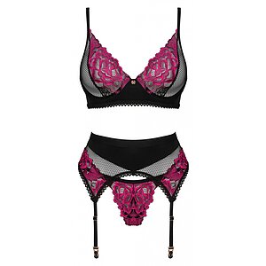 Set Obsessive Rosenty 3 Piese Roz XS-S