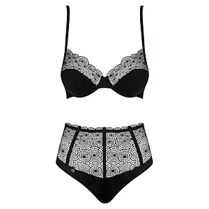 Set Obsessive Sharlotte Negru L-XL